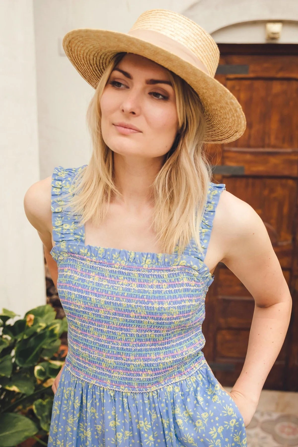 Ember Shirred Sundress - Dotty&Dan
