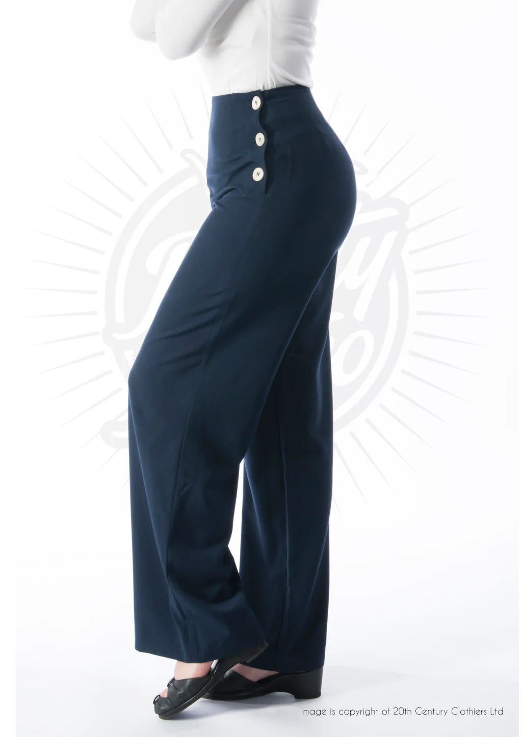 40s Swing Pants - navy - Dotty&Dan