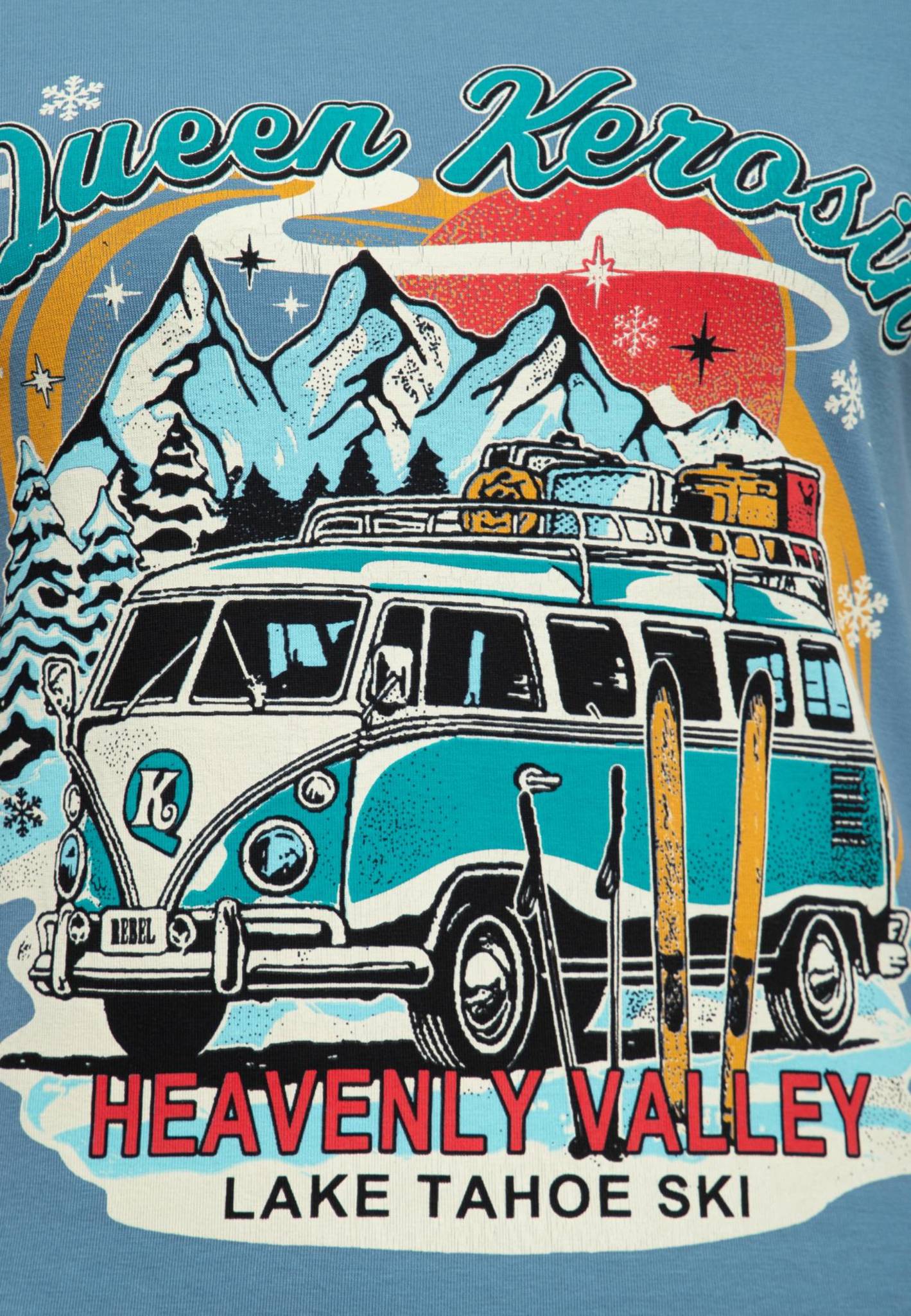 T - Shirt Heavenly Valley - smoke blue - Dotty&Dan