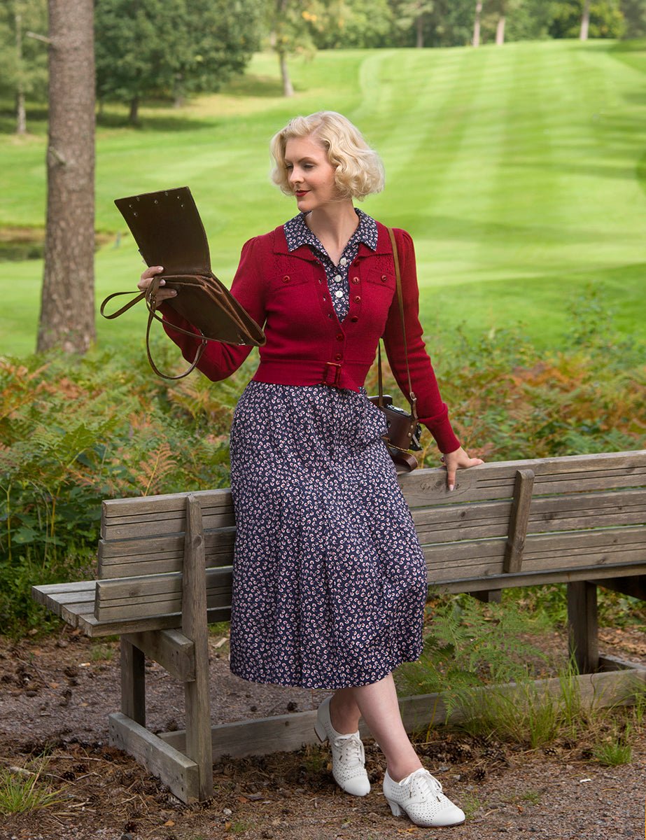 The Catch Me If You Can Cardigan - burgundy - Dotty&Dan