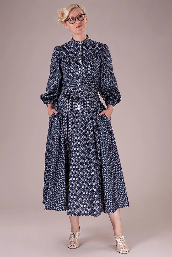 The Green Gables Dress - indigo - Dotty&Dan