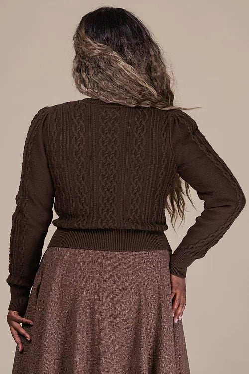 The Ice Breaker Cardigan - chocolate - Dotty&Dan