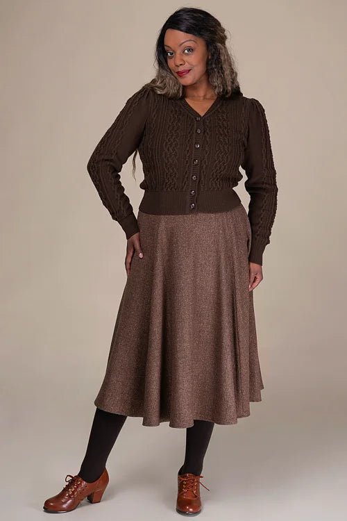 The Ice Breaker Cardigan - chocolate - Dotty&Dan