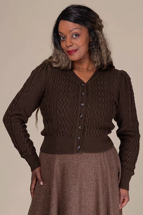 The Ice Breaker Cardigan - chocolate - Dotty&Dan