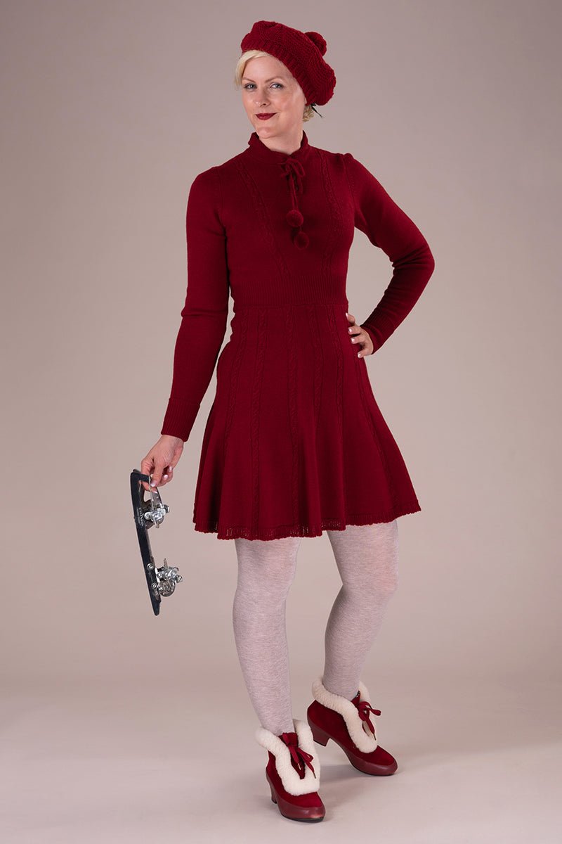 The Ice Princess Dress - burgundy - Dotty&Dan