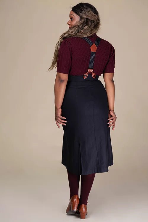 The Miss Fancy Pants Skirt - black wool blend - Dotty&Dan