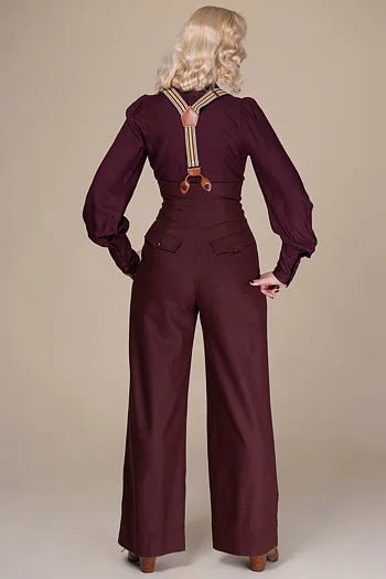 The Miss Fancy Pants Slacks - plum - Dotty&Dan