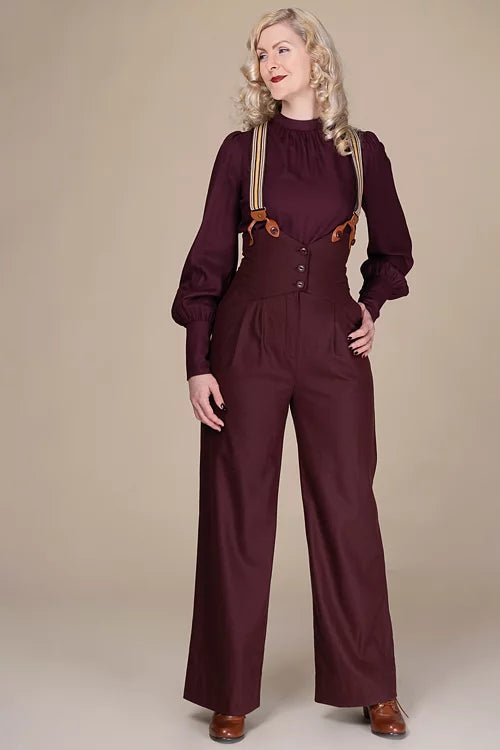 The Miss Fancy Pants Slacks - plum