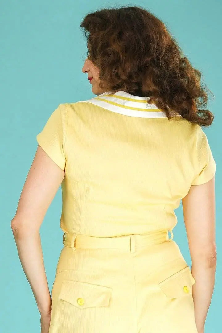 The ship-shape top - mellow yellow - Dotty&Dan