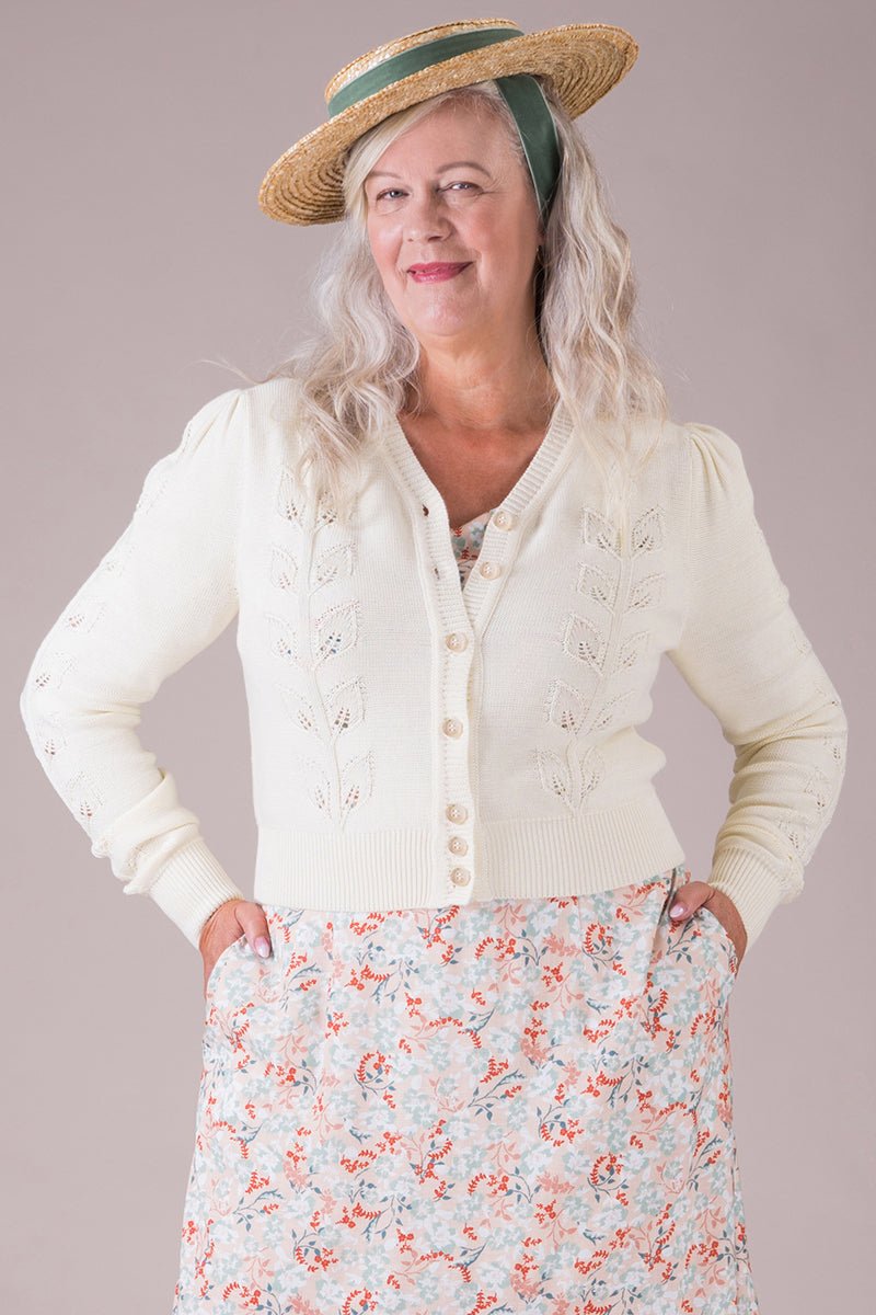 The susie q cardigan - Ivory