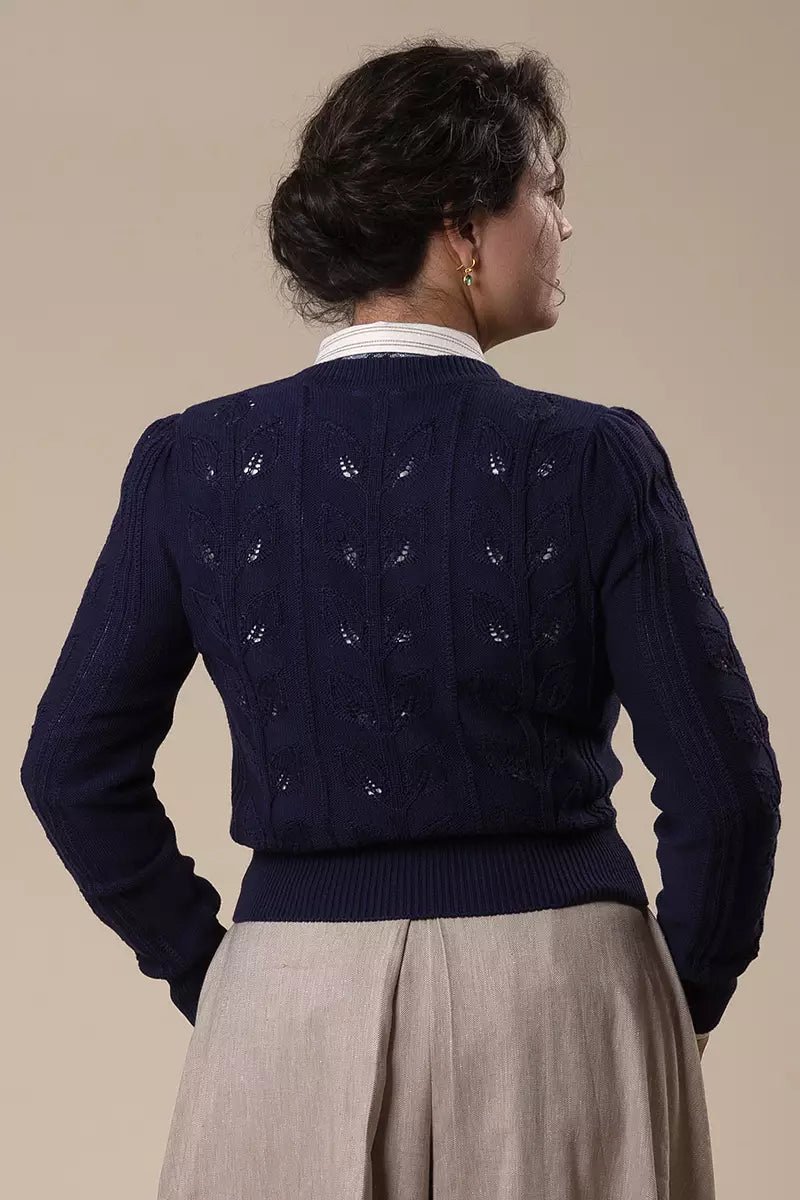 The Susie Q Cardigan - midnight blue - Dotty&Dan