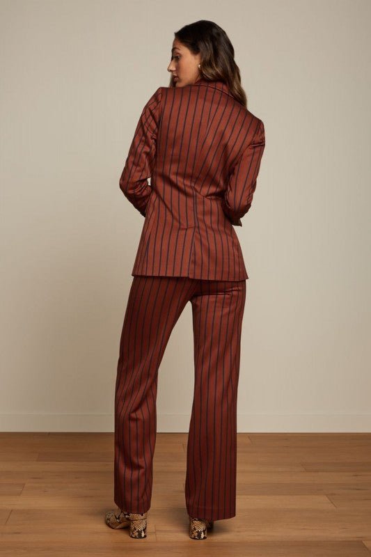 Tina Blazer Cubano Stripe - patina brown - Dotty&Dan