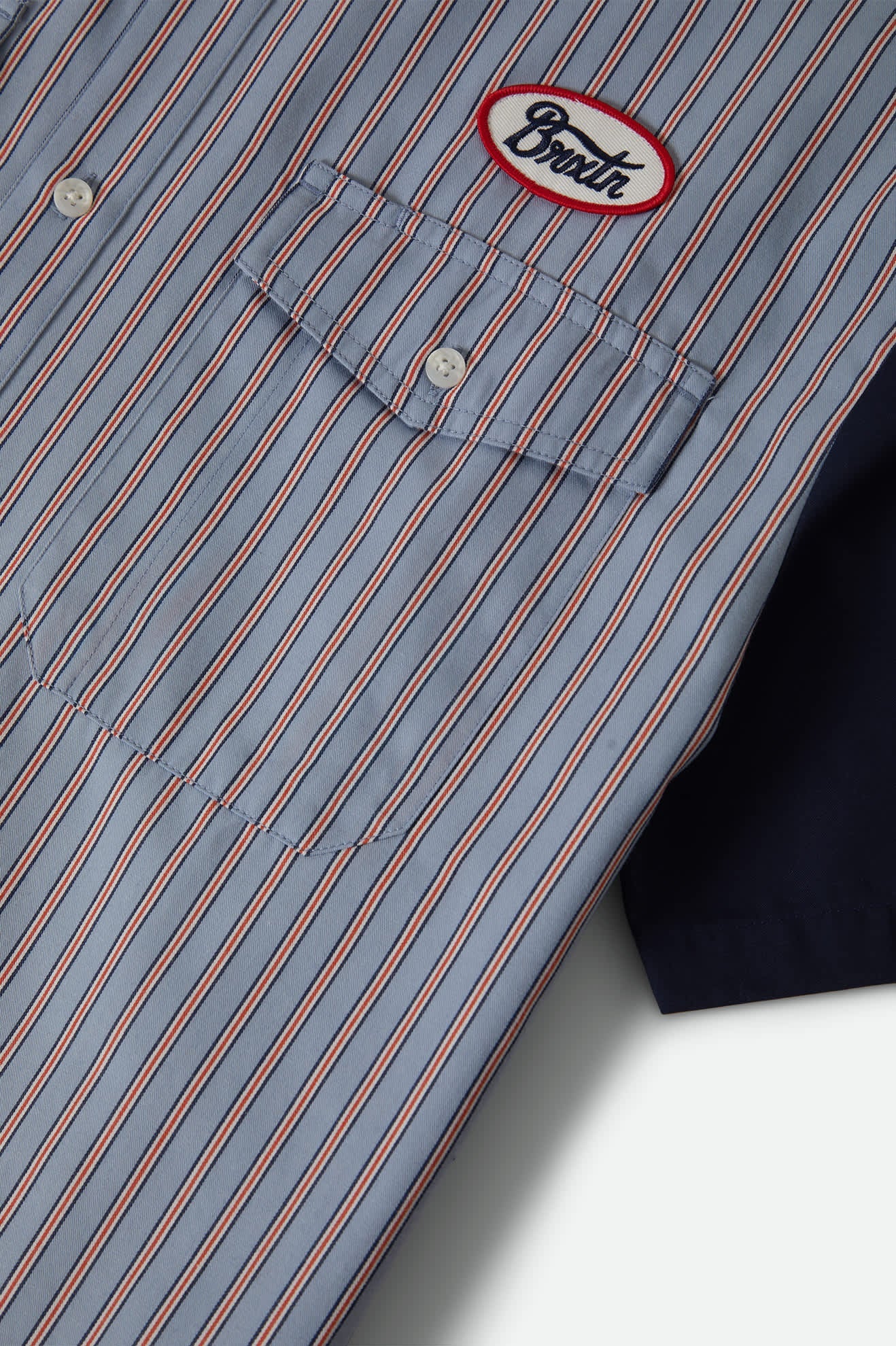 Workwear Hemd - Builders Olson Shirt - blue aura stripe - Dotty&Dan