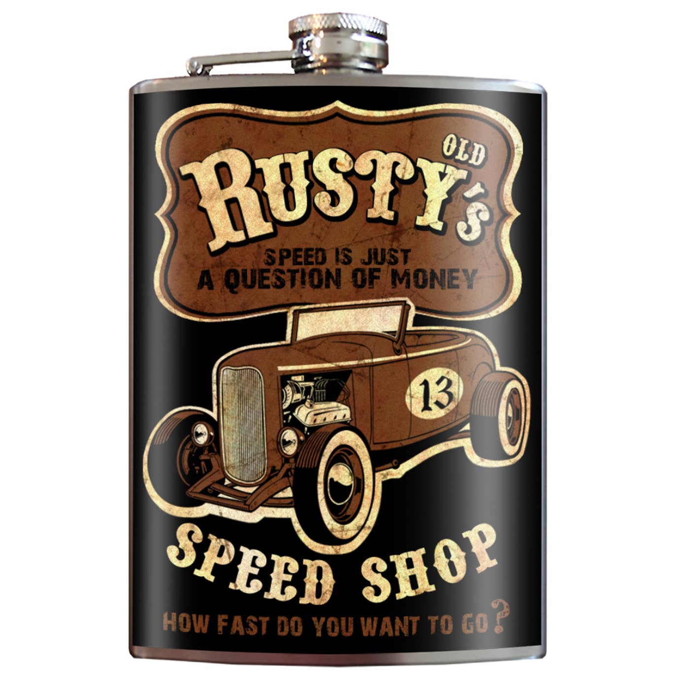 Trixie & Milo - Flachmann - Rusty's Speed Shop