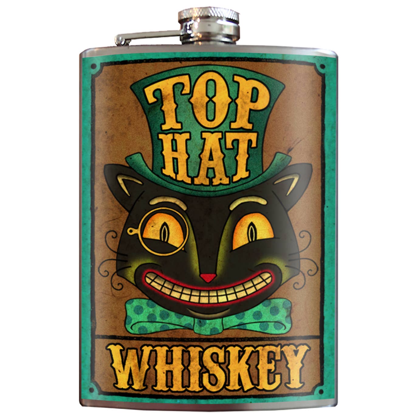 Trixie & Milo - Flachmann - Top Hat Cat Whiskey