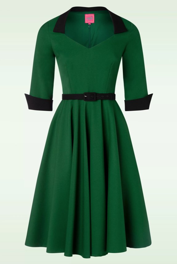 Vanessa Swing Dress - green - Dotty&Dan