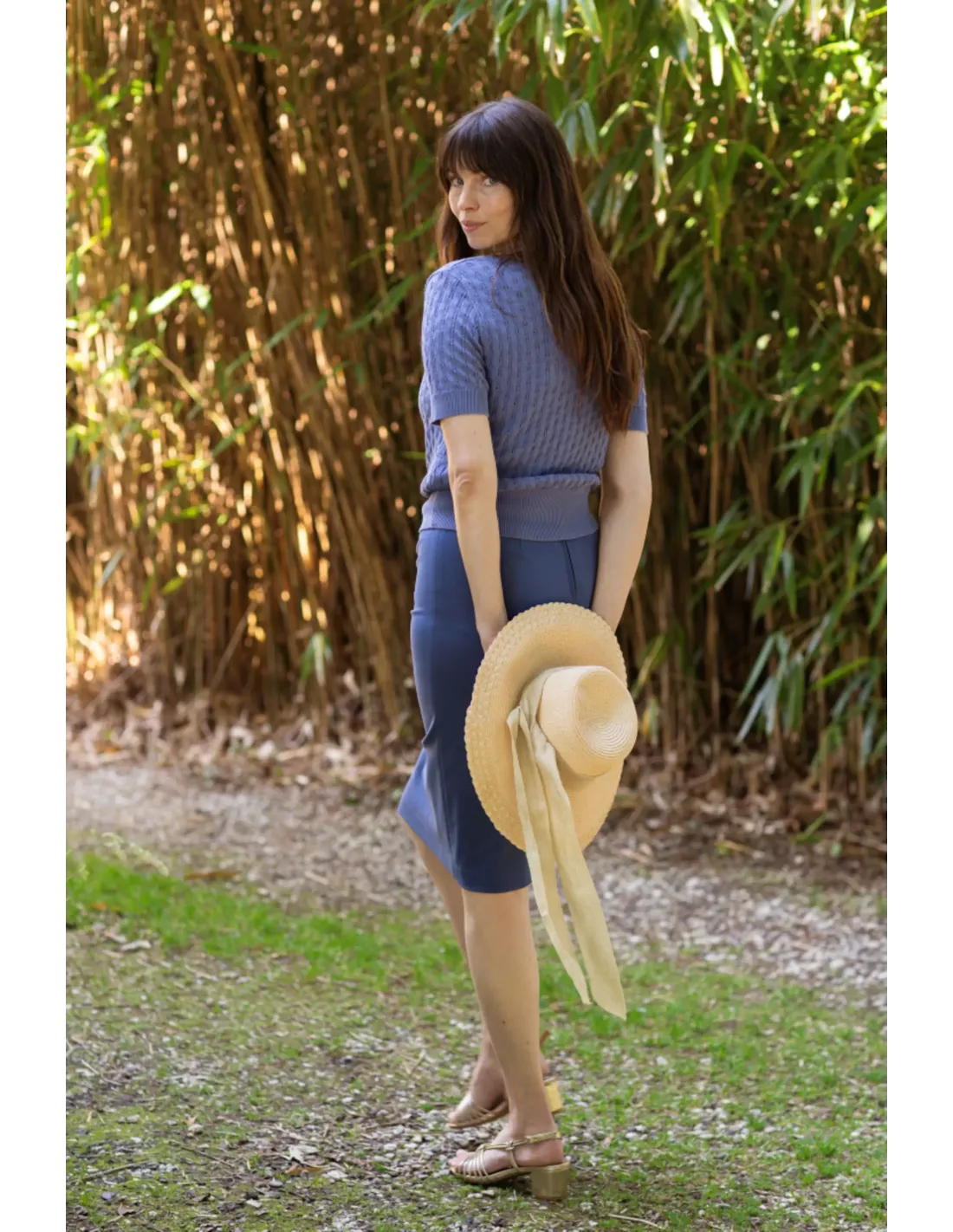 Classic Pencil Skirt - jeans blau - Dotty&Dan