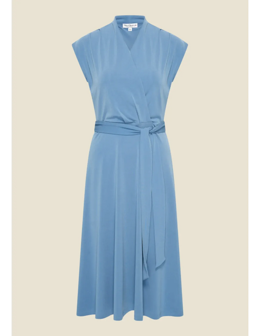 Cross Over Dress - blue - Dotty&Dan