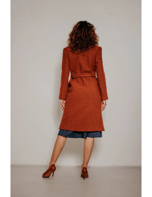 Dalia Wool long coat - terra - Dotty&Dan