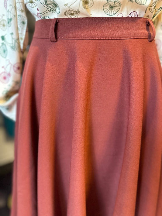 Circle Skirt Gabardine - terra - Dotty&Dan