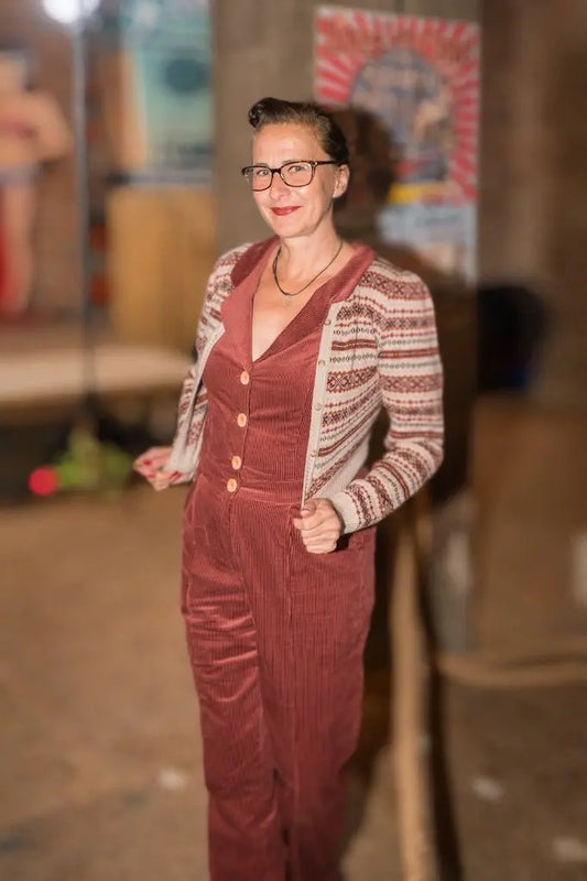 Classic Jumpsuit - Cordury Marsala - Dotty&Dan