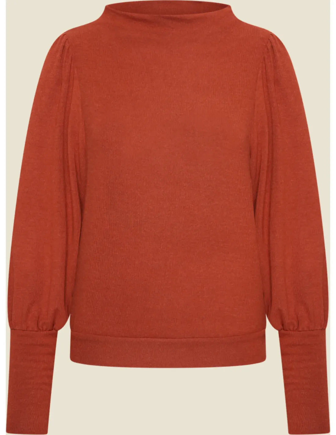 Weicher elastischer Stoff des Very Cherry Maya Top Doriana Orange aus Viskosemischung
