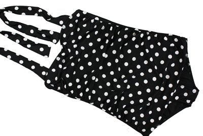 Vintage Badeanzug - 50s polka dot black - Dotty&Dan