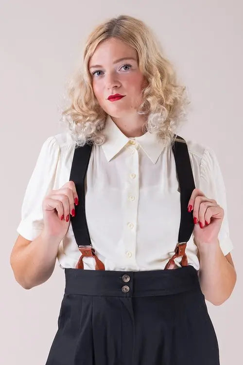 Vintage Hosenträger the sassy suspenders - black/cognac - Dotty&Dan
