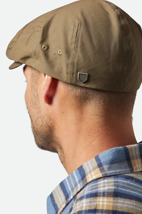 Hooligan Lightweight Flat Cap - ivy green ripstop - Dotty&Dan
