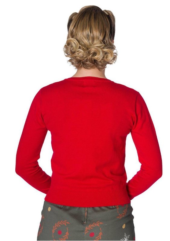 Winter Leaves Embroidery Cardigan - Dotty&Dan