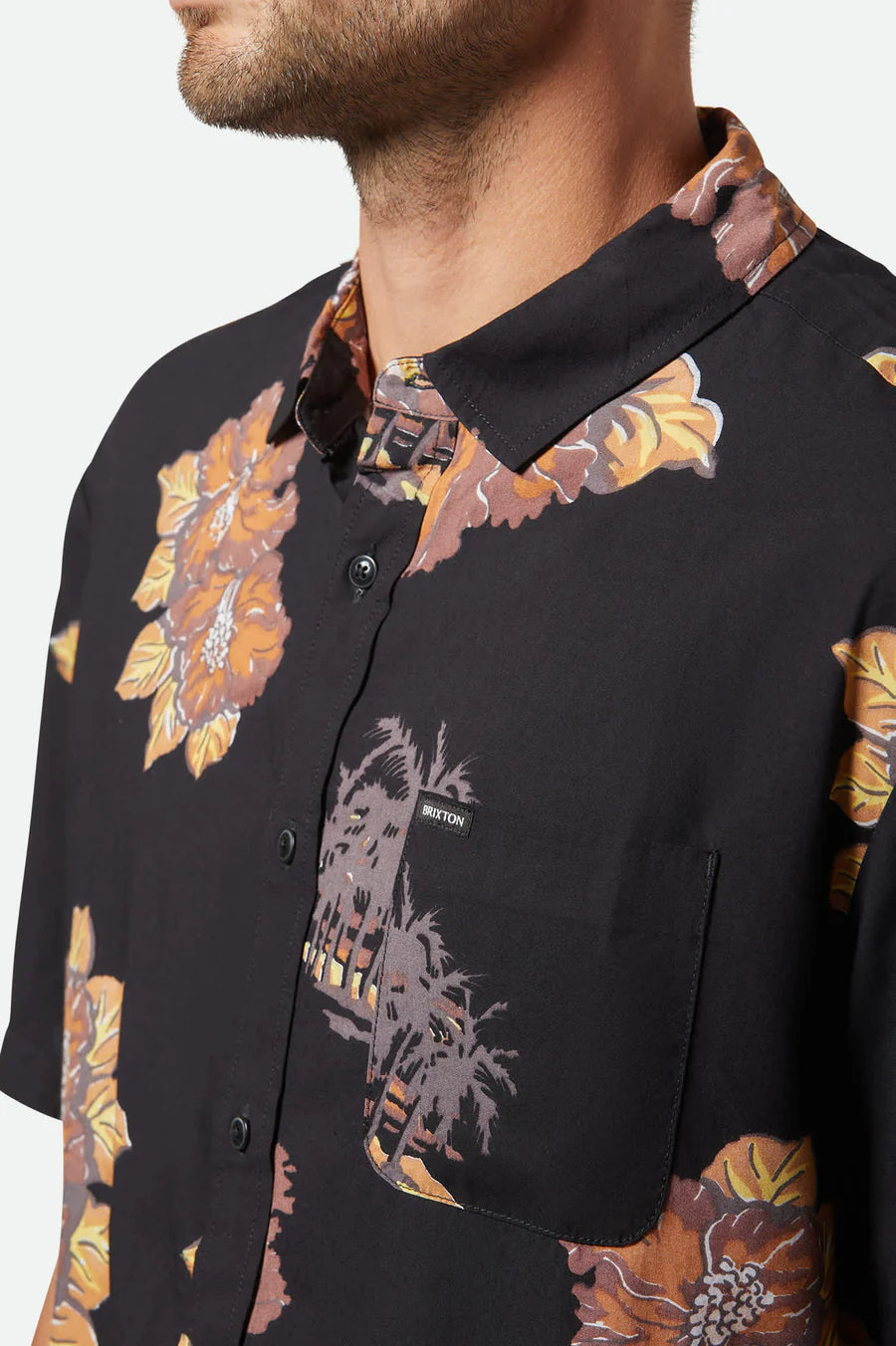 Kurzarmhemd - CRU Print black