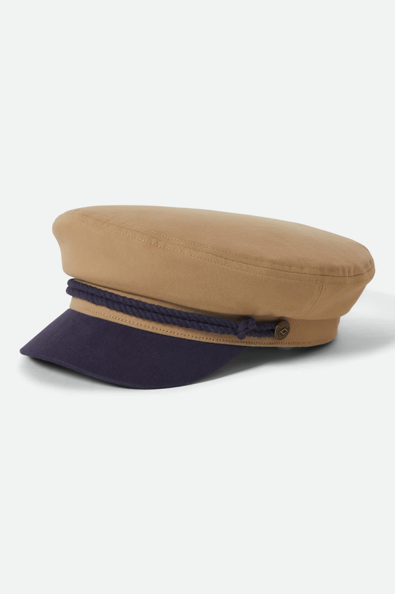 Klassische Fisherman’s Cap im 50s-Stil - sand/washed navy - Dotty&Dan
