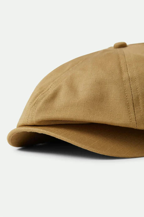 Brood Lightweight Newsboy Cap - dark khaki ripstop - Dotty&Dan