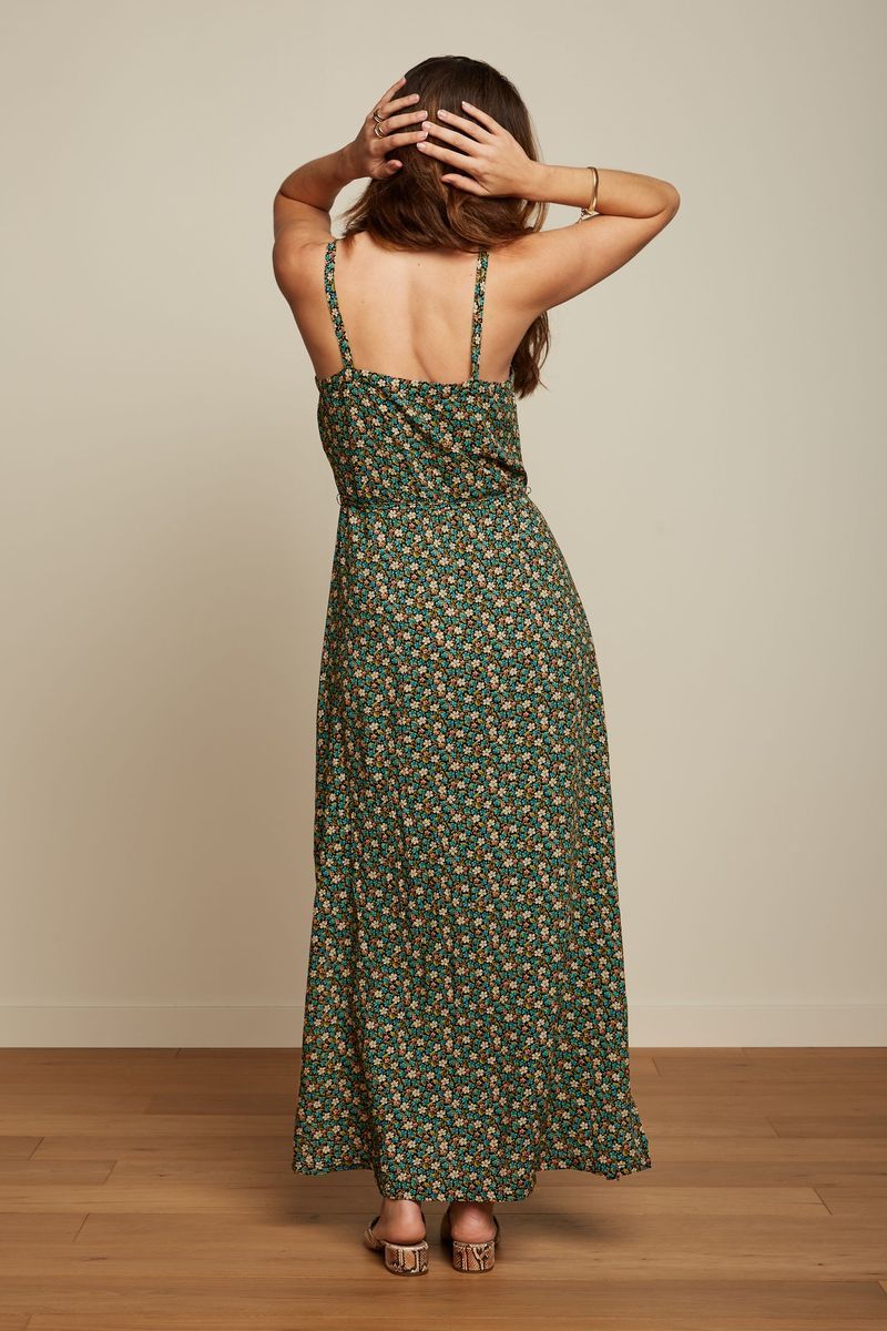 Allison Maxi Dress Caliente - atlantis green