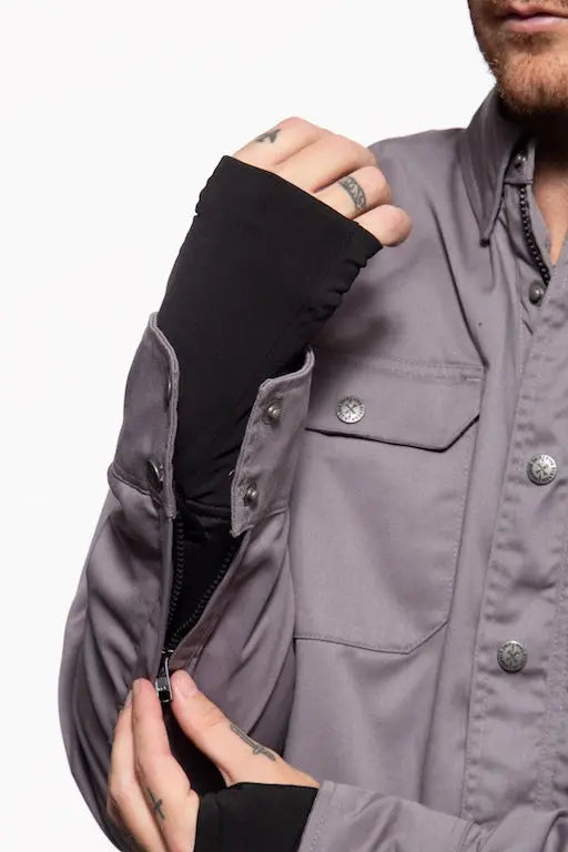 Adventure Gear Outdoor Funktionshemd m. sep. Softshell Futter "Indian Rider" - olivine