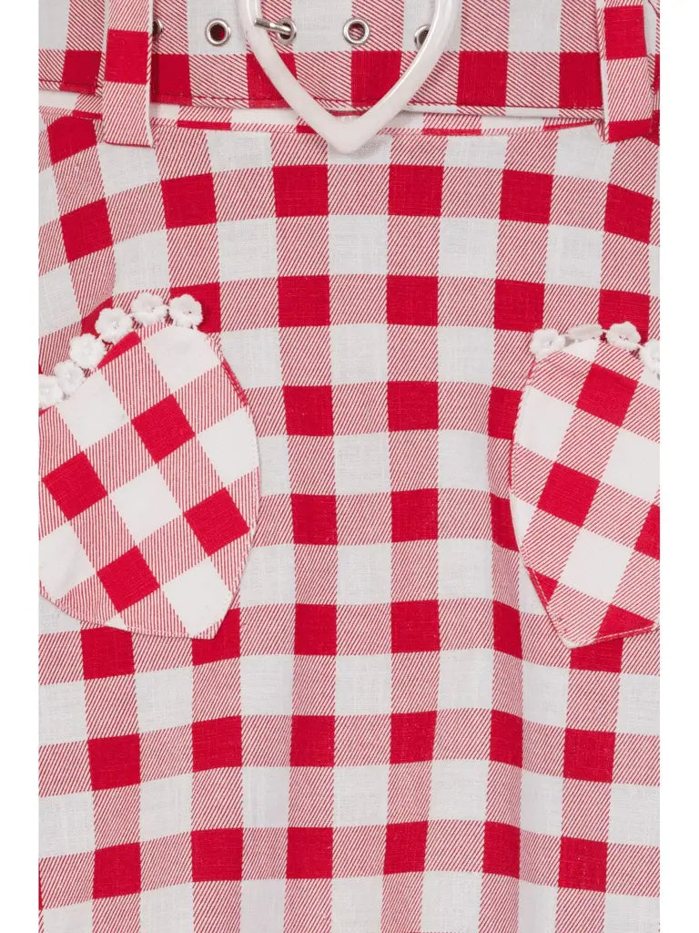 Violetta Vintage Gingham Swing Skirt - Dotty&Dan