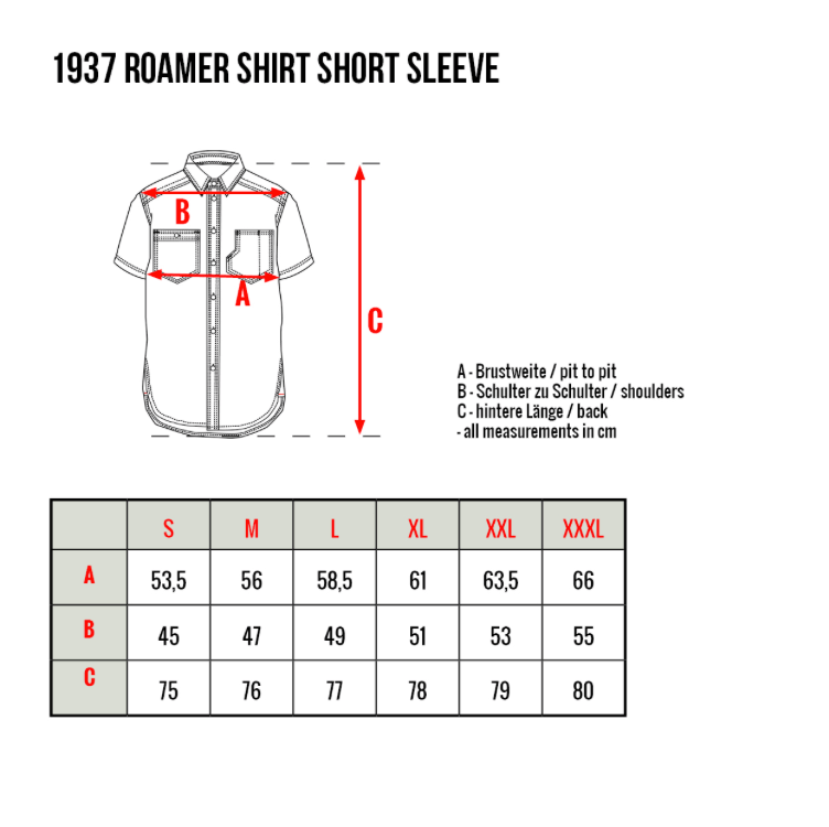 1937 Roamer Shirt Short sleeve