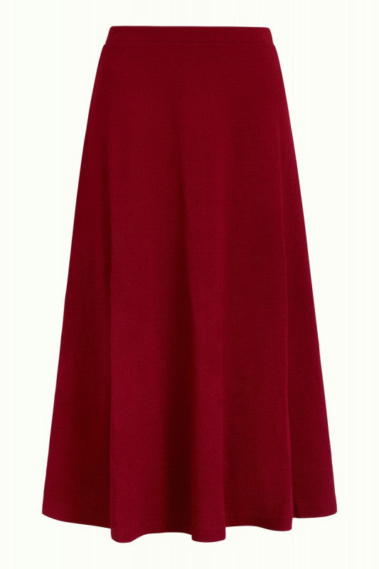 Juno Skirt Milano Crepe - Rumba Red