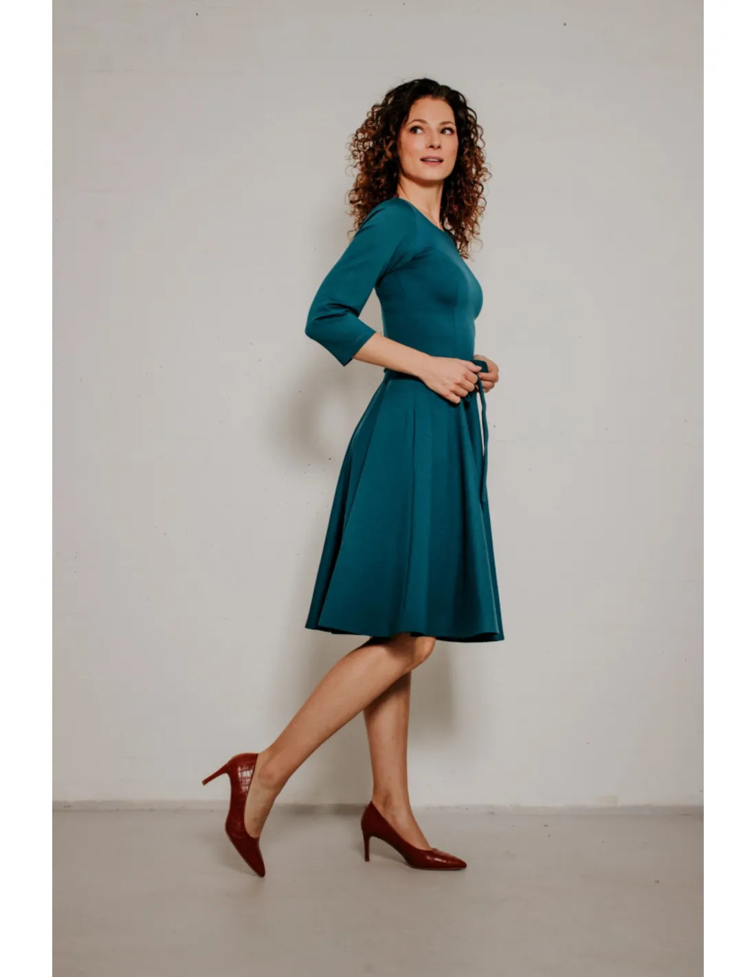 Ballerina Dress - petrol punty