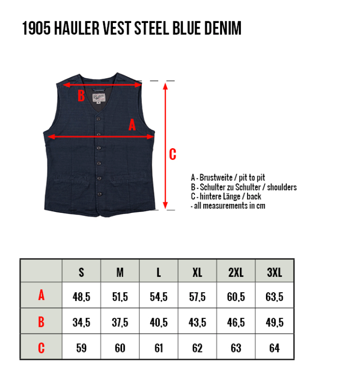 1905 Hauler Vest - smoke grey