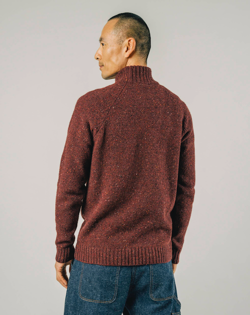 Sweater Perkins Neck - bordeaux