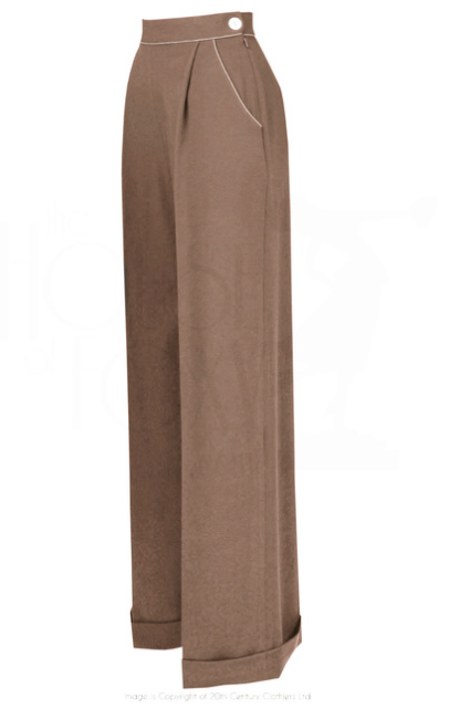 Hepburn Pleated Trousers - Warm Taupe