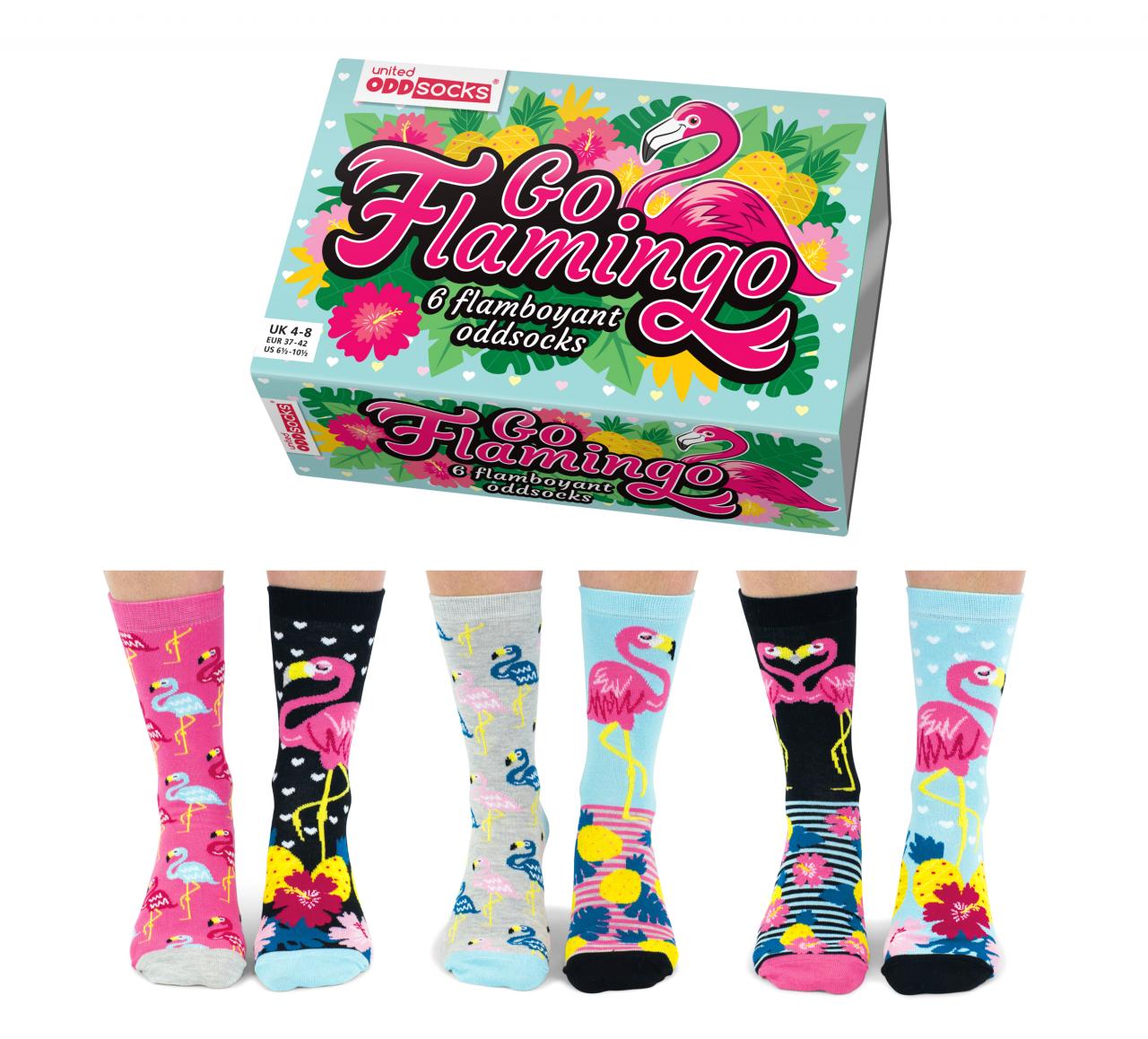 Go Flamingo Socken - 6er Set