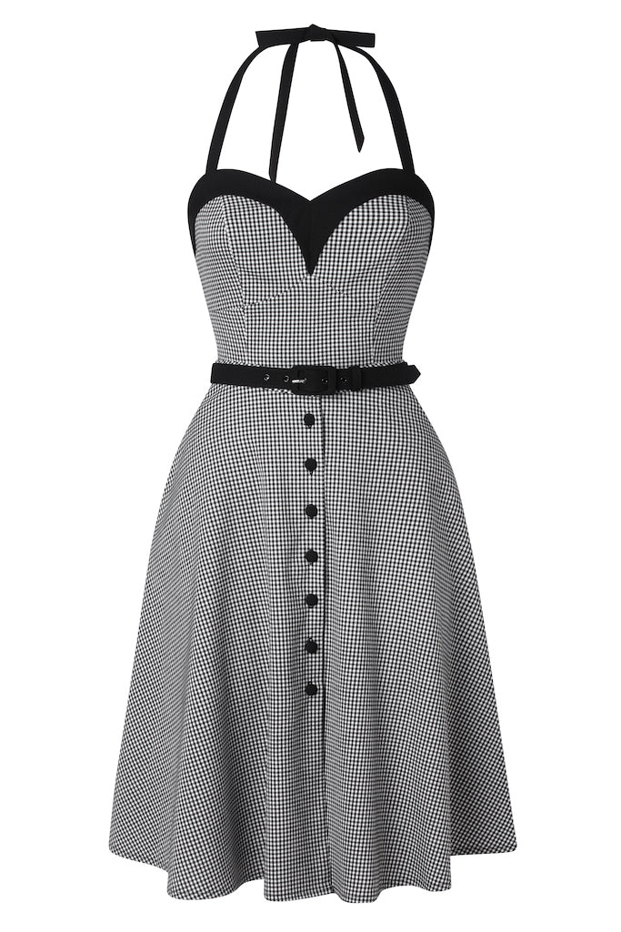 Foxy Playsuit with Overskirt SET - gingham
