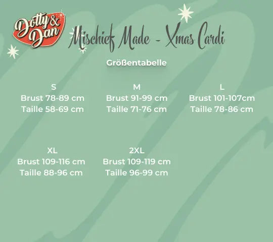 Scottis´s Weihnachts Cardigan - red - Dotty&Dan