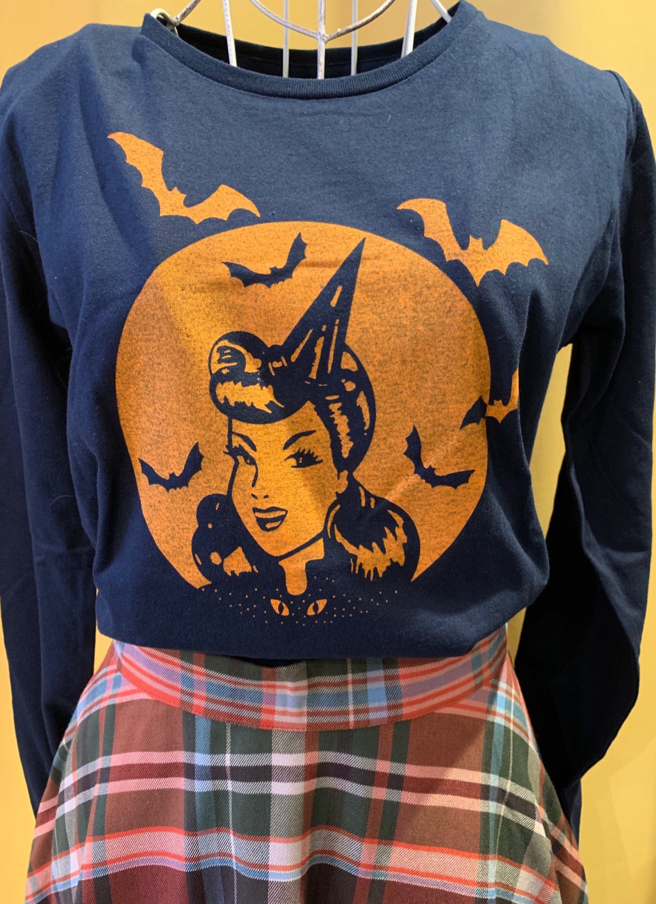 Halloween Shirt Sweet Dotty witch - dunkelblau