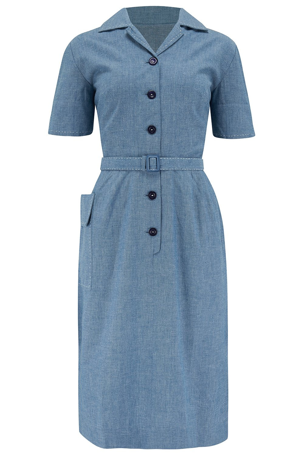 Josie Dress - denim blue