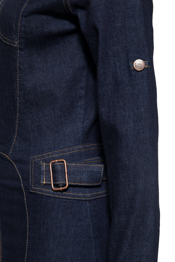 Workwear Pencil Dress - dark blue wash - Dotty&Dan