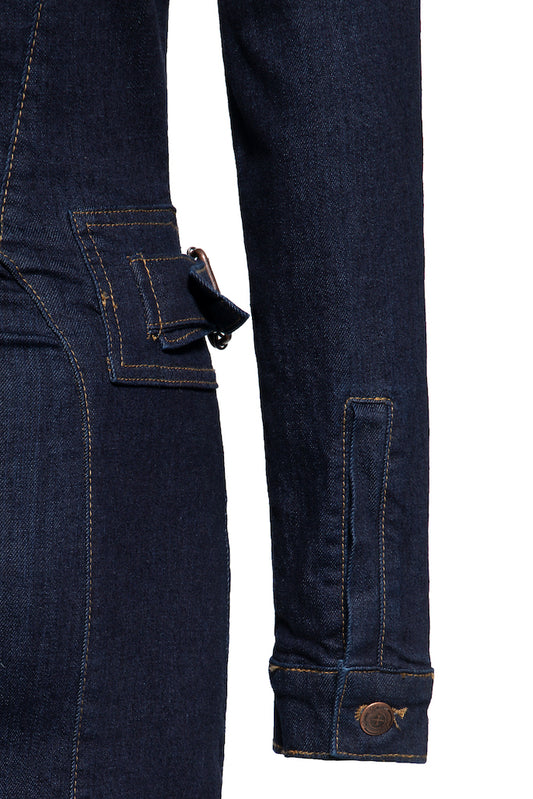 Workwear Pencil Dress - dark blue wash - Dotty&Dan