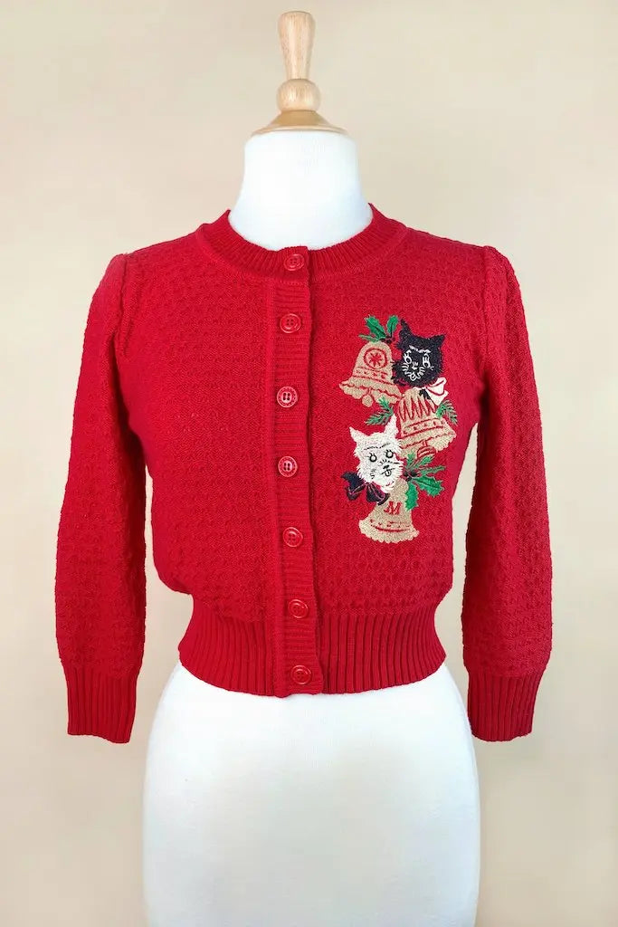 Scottis´s Weihnachts Cardigan - red - Dotty&Dan
